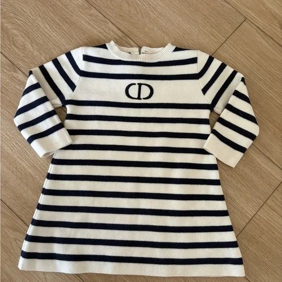 Authentic Baby Dior Knit Dress - Size 12M Authentic Baby Dior Knit Dress - Size 12M